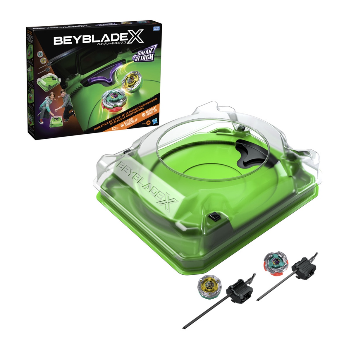 Peonza Beyblade X Batalla Sneak Atk Hasbro 1