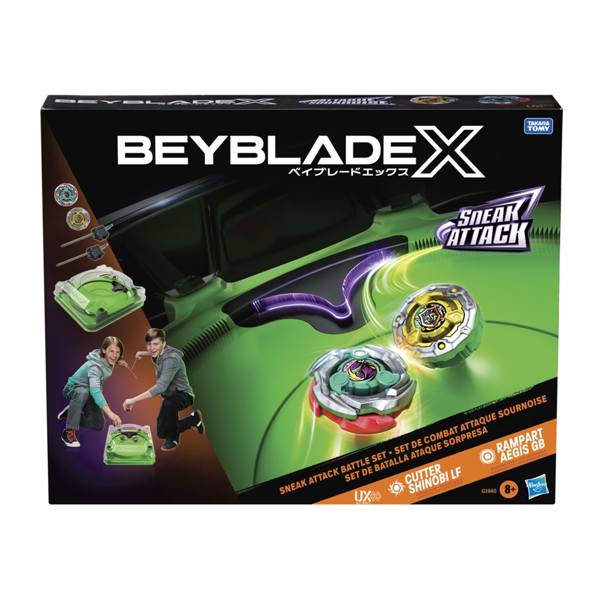 Peonza Beyblade X Batalla Sneak Atk Hasbro 2