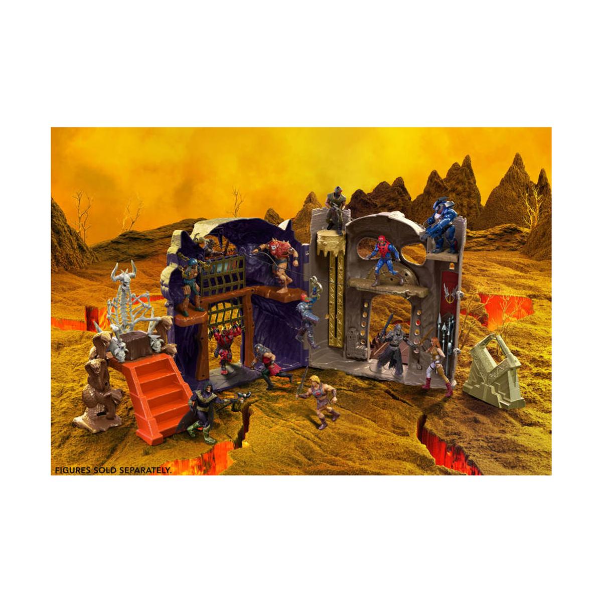 Figura Castillo Grayskull y Montaña Serpiente con Skeletor Espada del Poder y altar Masters del Universo Motu 2
