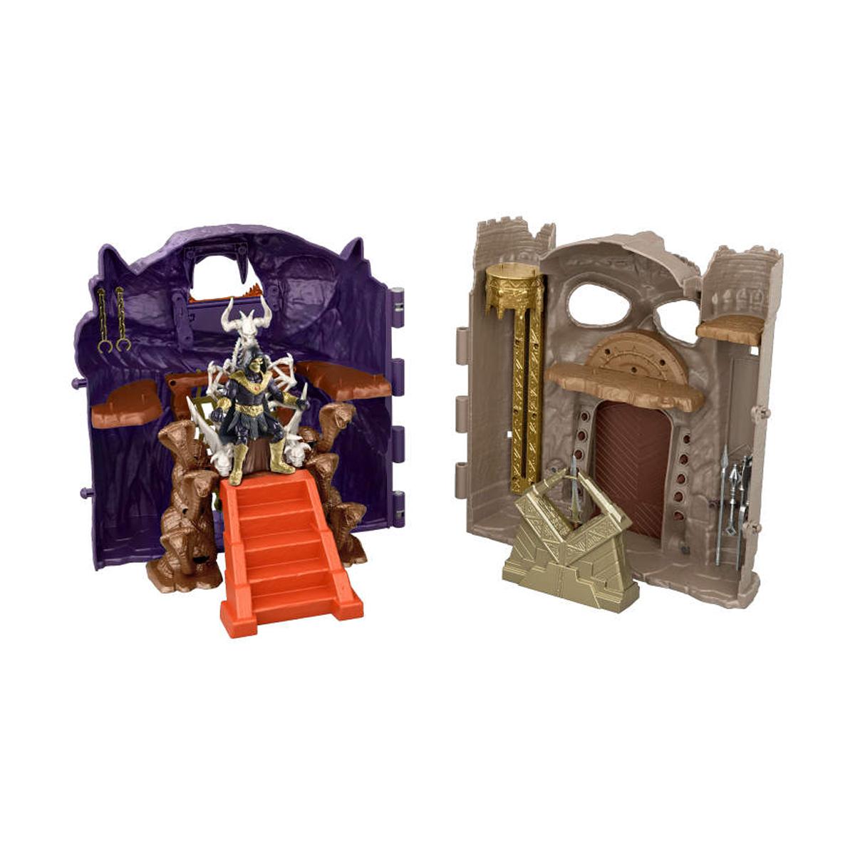 Figura Castillo Grayskull y Montaña Serpiente con Skeletor Espada del Poder y altar Masters del Universo Motu 3