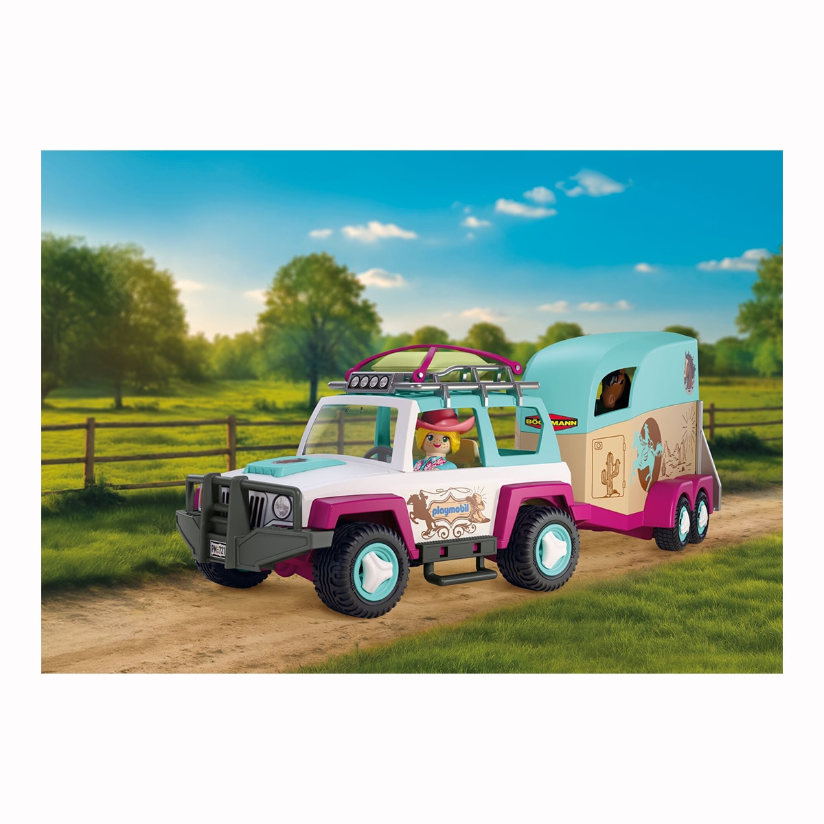 Todoterreno con remolque para caballo Playmobil My Life 6
