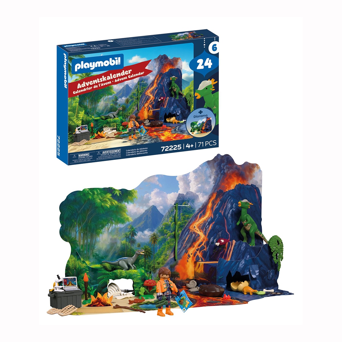 Imagen 2 de Calendario de Adviento Expedición en busca de dinosaurios Playmobil Christmas