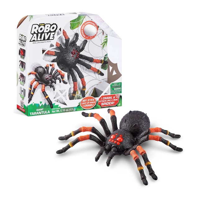 Tarantula Gigante electrónica de Robo Alive con movimiento y luz. Más de 30cm