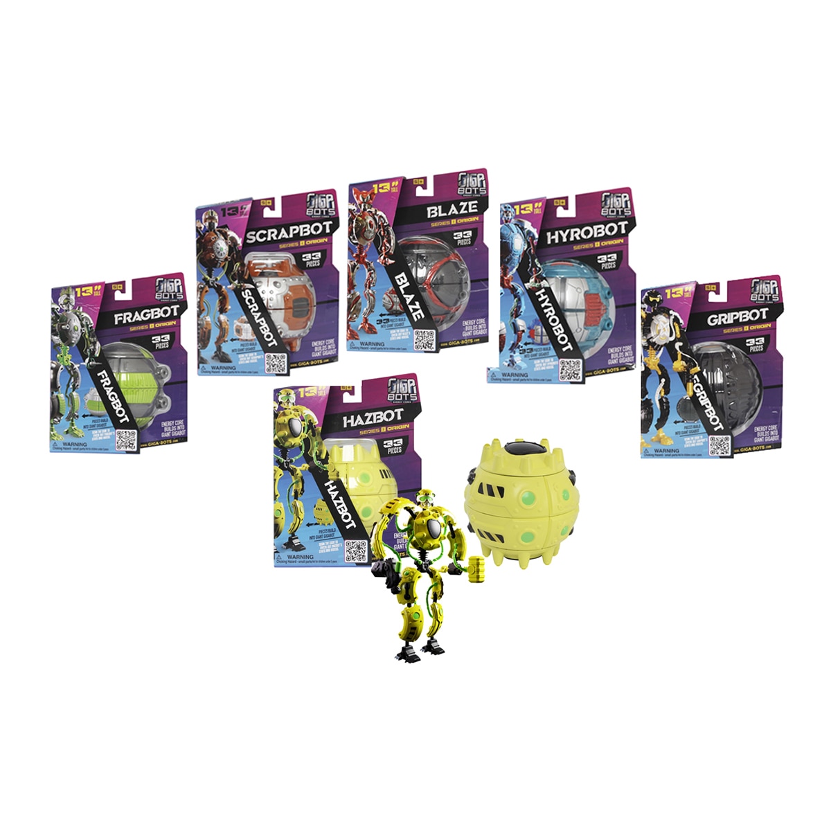 Imagen 0 de Robots de juguete transformables Gigabots Bandai