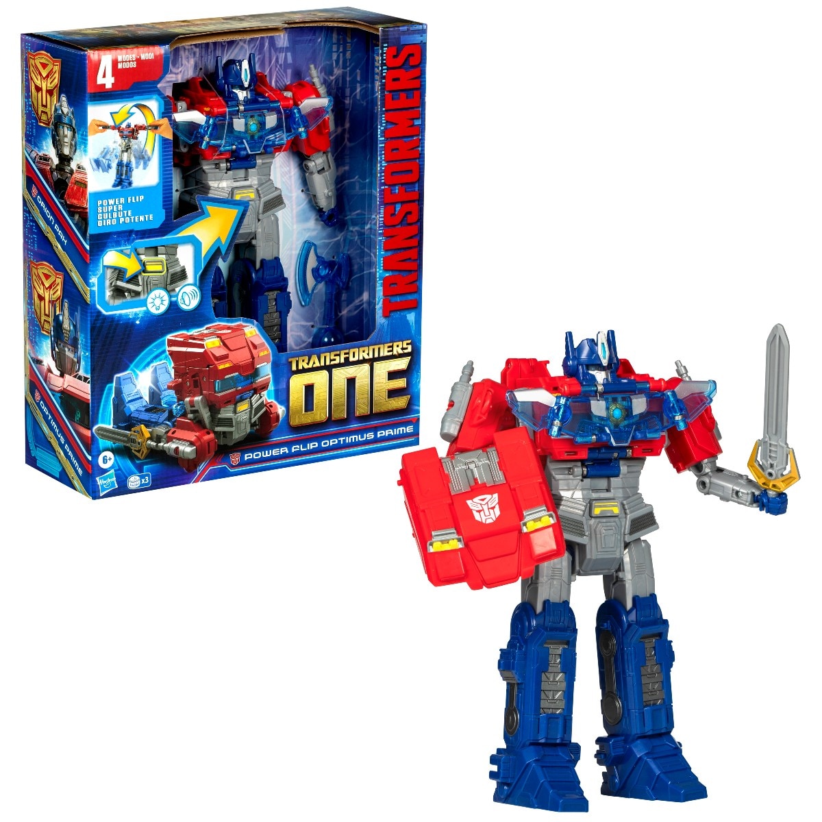 Imagen 0 de Figura de acción One Power Flip Optimus Prime (Orion Pax) Transformers One Hasbro