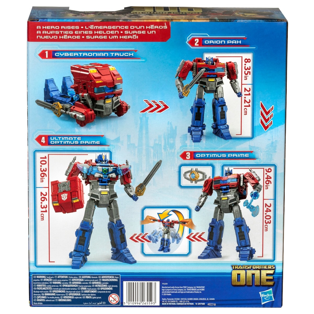 Figura de acción One Power Flip Optimus Prime (Orion Pax) Transformers One Hasbro 5