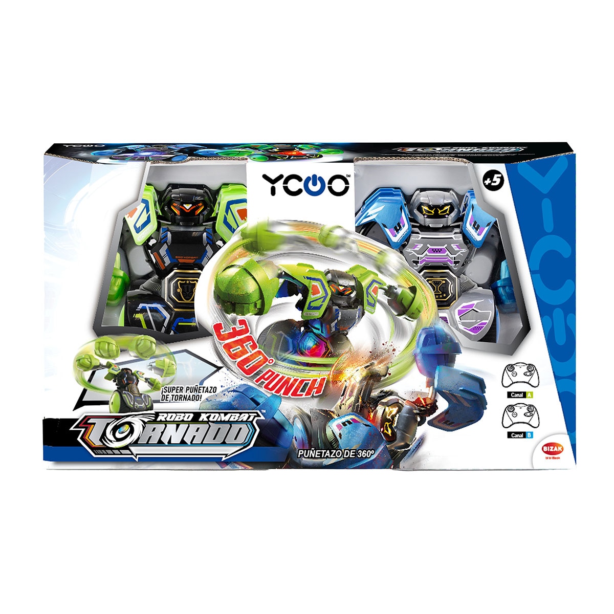 Pack figuras Battle Robo Kombat Tornado Bizak 2