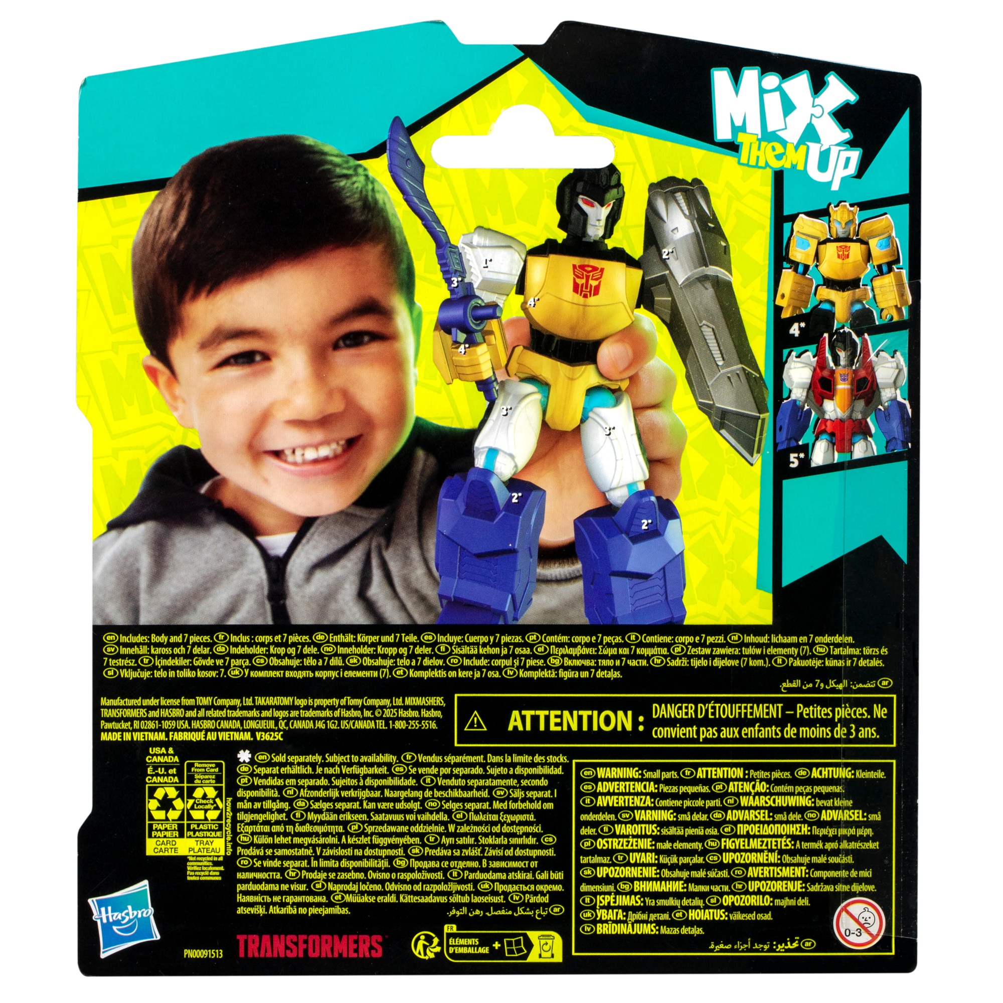 Figura de acción MixMashers Transformers Hasbro modelos surtidos 6