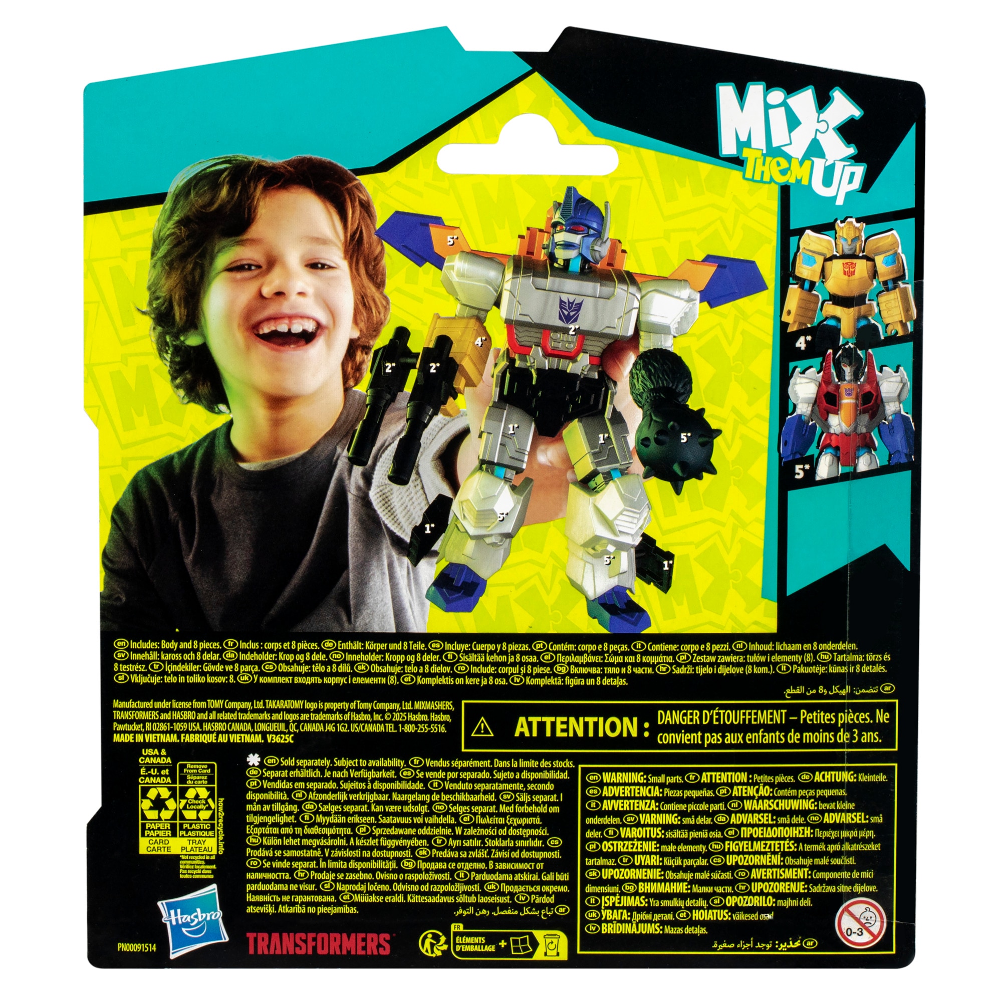 Figura de acción MixMashers Transformers Hasbro modelos surtidos 11