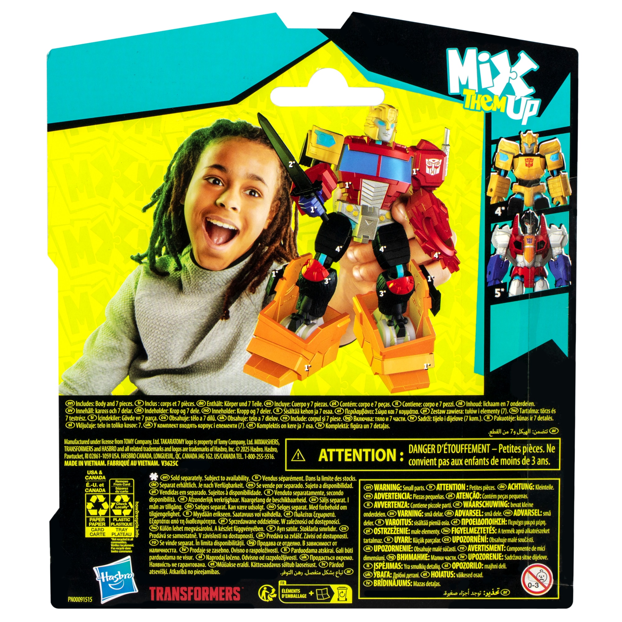 Figura de acción MixMashers Transformers Hasbro modelos surtidos 16