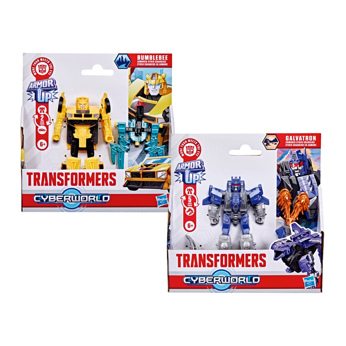 Imagem 0 de Transformers Cyberworld Figura Blindado Cyber Changers, 10cm