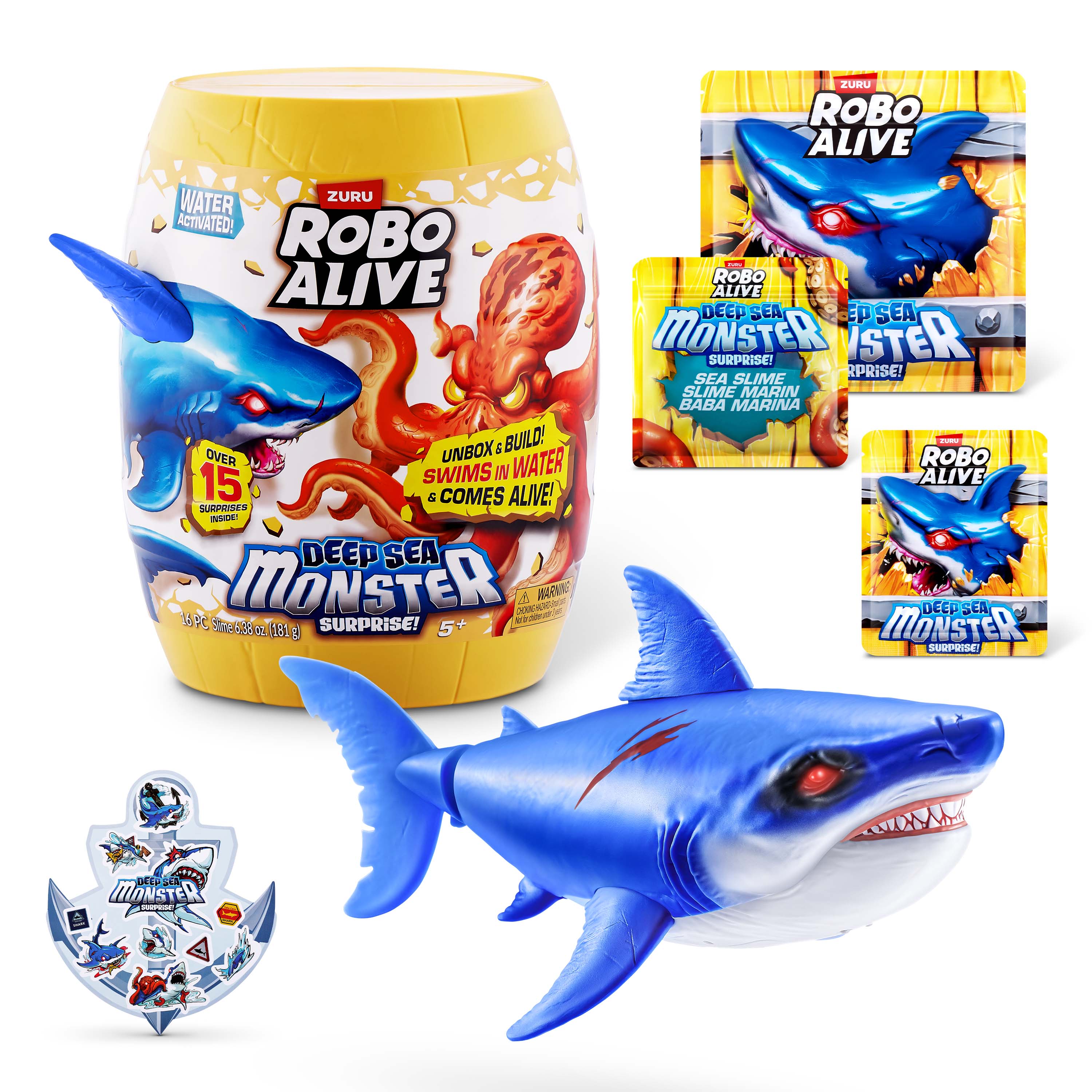 Set Sorpresa deep Sea Monster Robo Alive 2