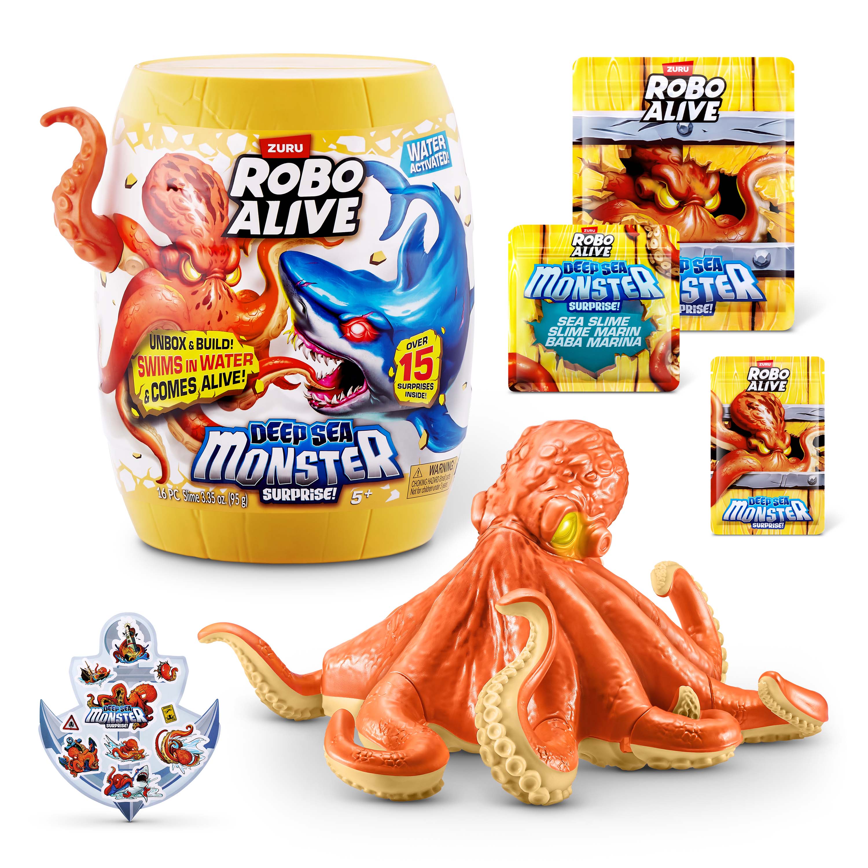 Set Sorpresa deep Sea Monster Robo Alive 3