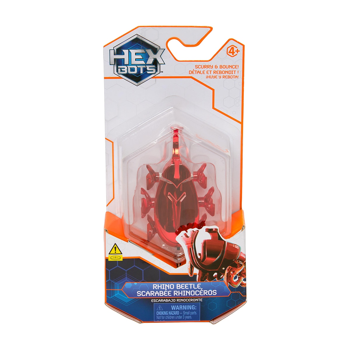 Robots radio control Escarabajo Rhino robótico figura autónoma mecánica  Hex Bots Spin Master 4
