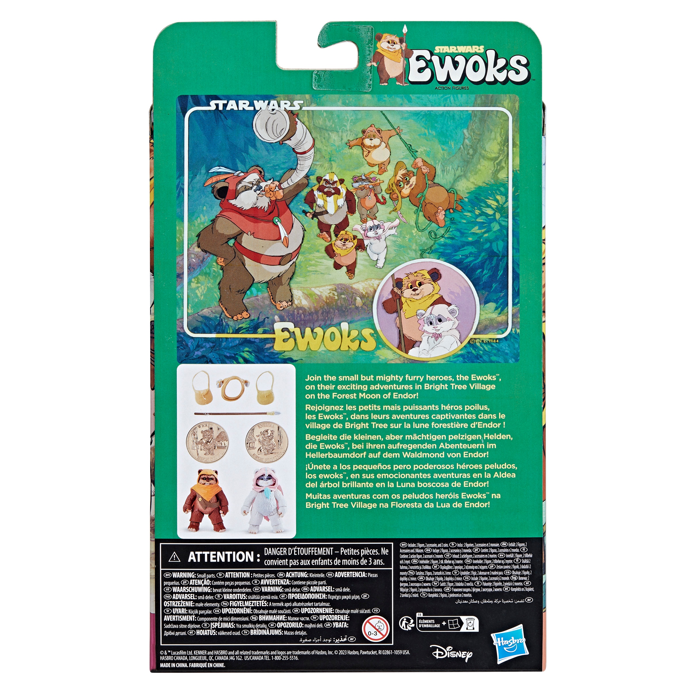 Figura Star Wars Colección Vintage - Ewoks: Wicket W. Warrick y Kneesaa Hasbro 4