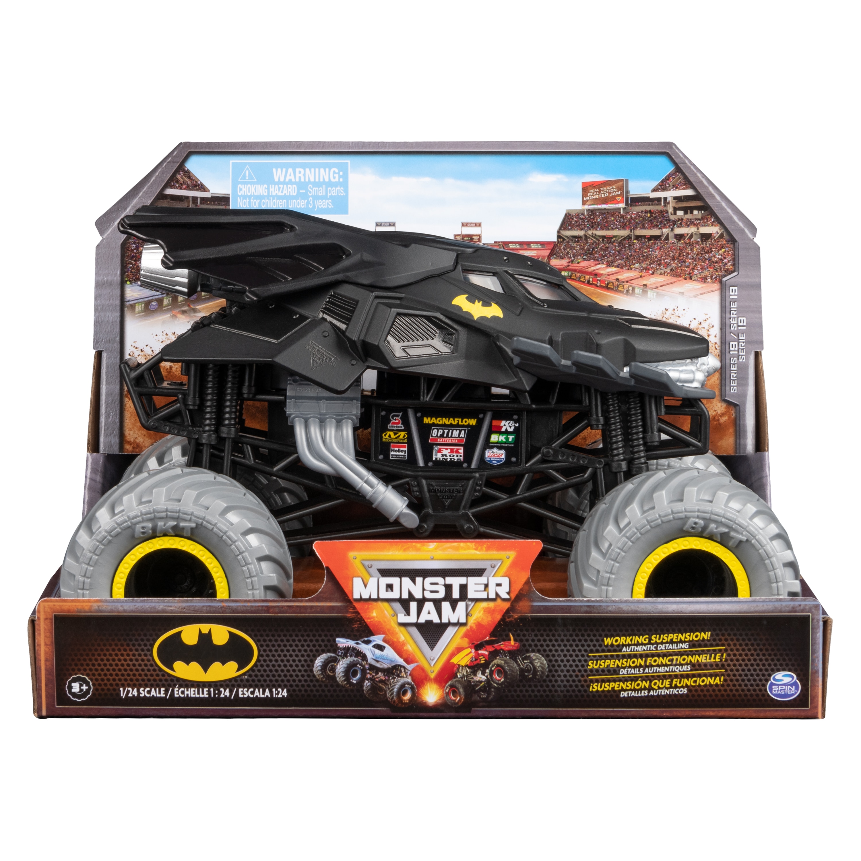 Carro 1:24 Die Cast Batman Monster Jam 3