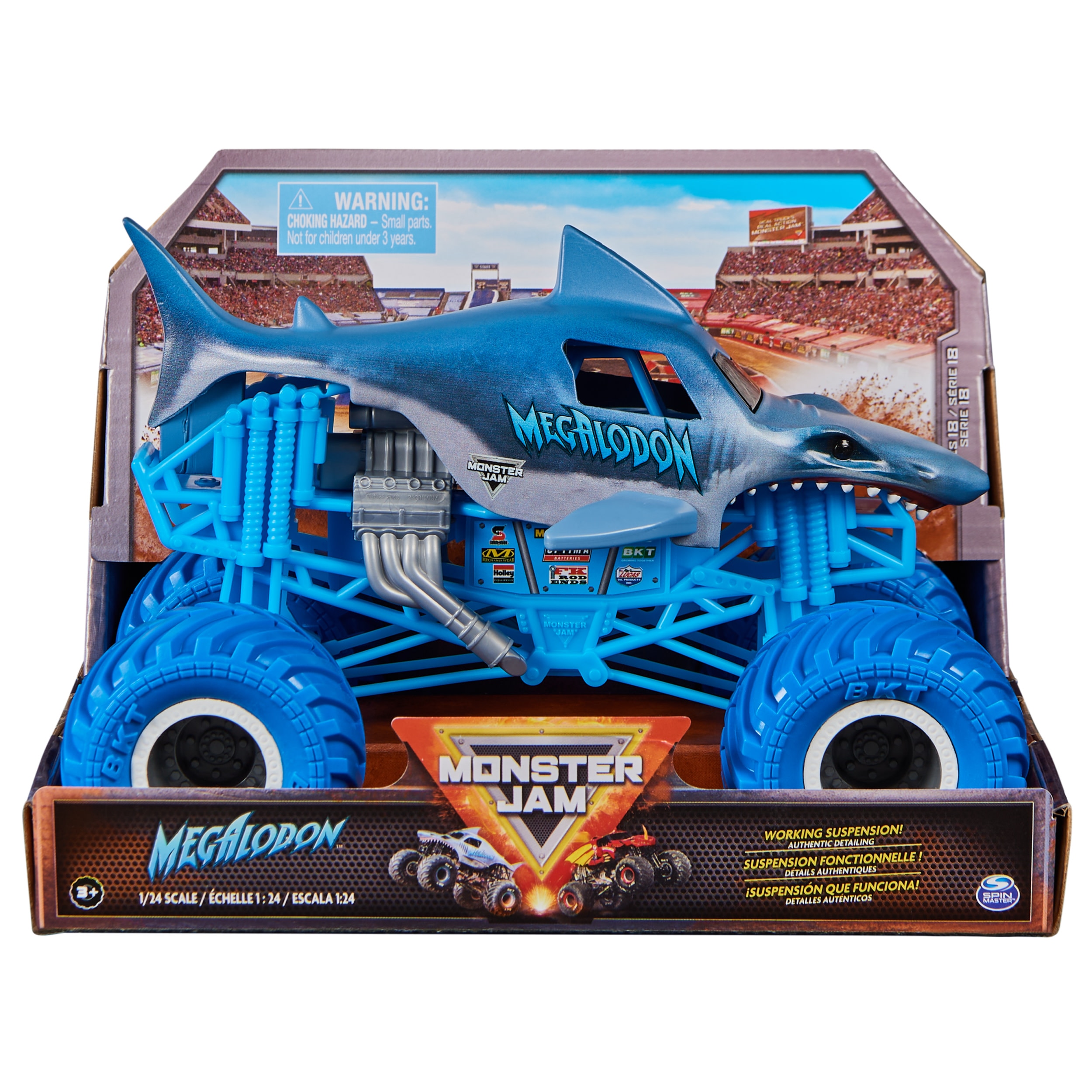 Carro Die Cast Megalodon 1:24 Monster Jam 2