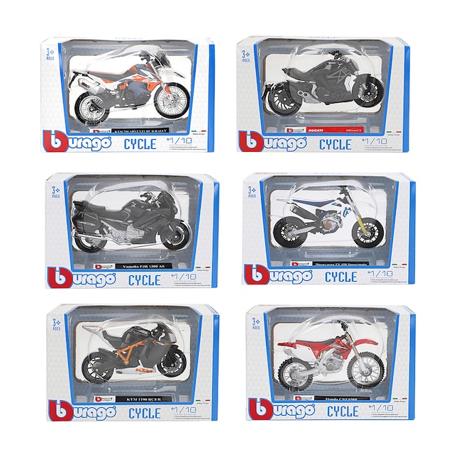 Imagem 0 de Coleção Motas de Cross em Metal 1:18 - Modelos Sortidos