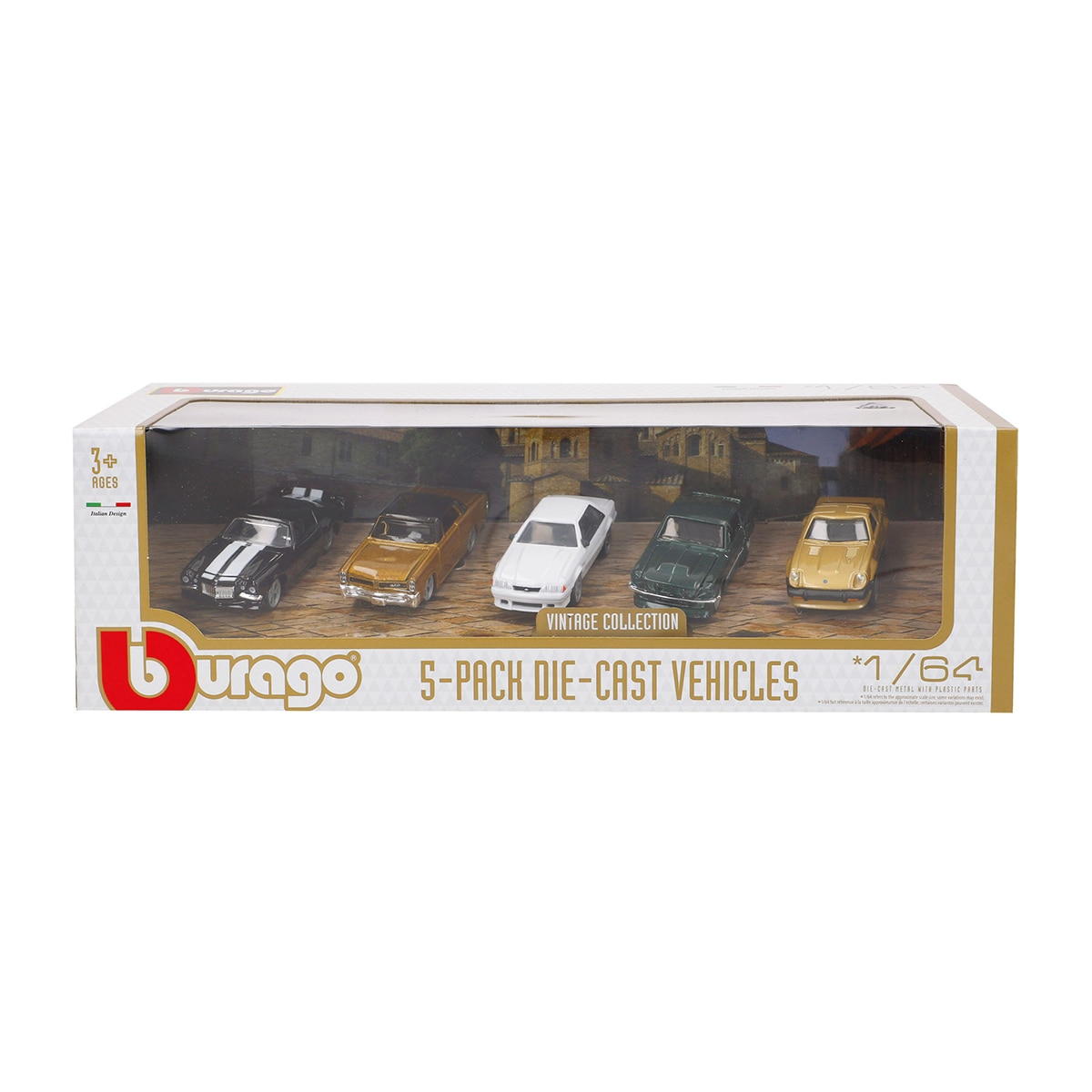 Imagen 0 de Set 5 Coche Metal 1:64 Multilicencia Bburago