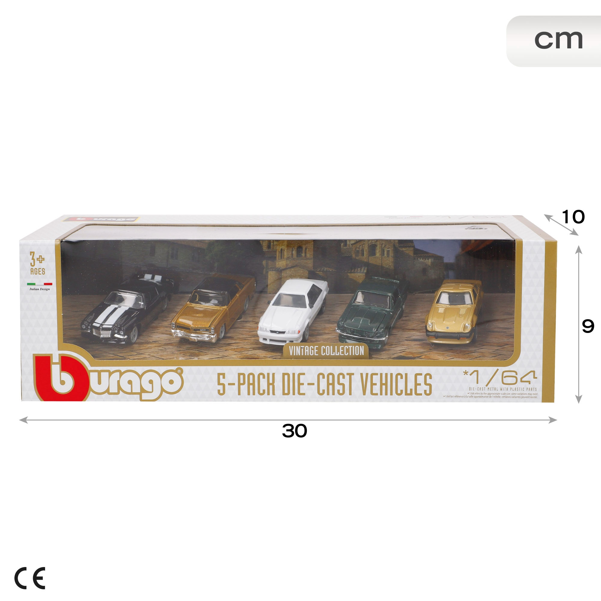 Set 5 Coche Metal 1:64 Multilicencia Burago 8