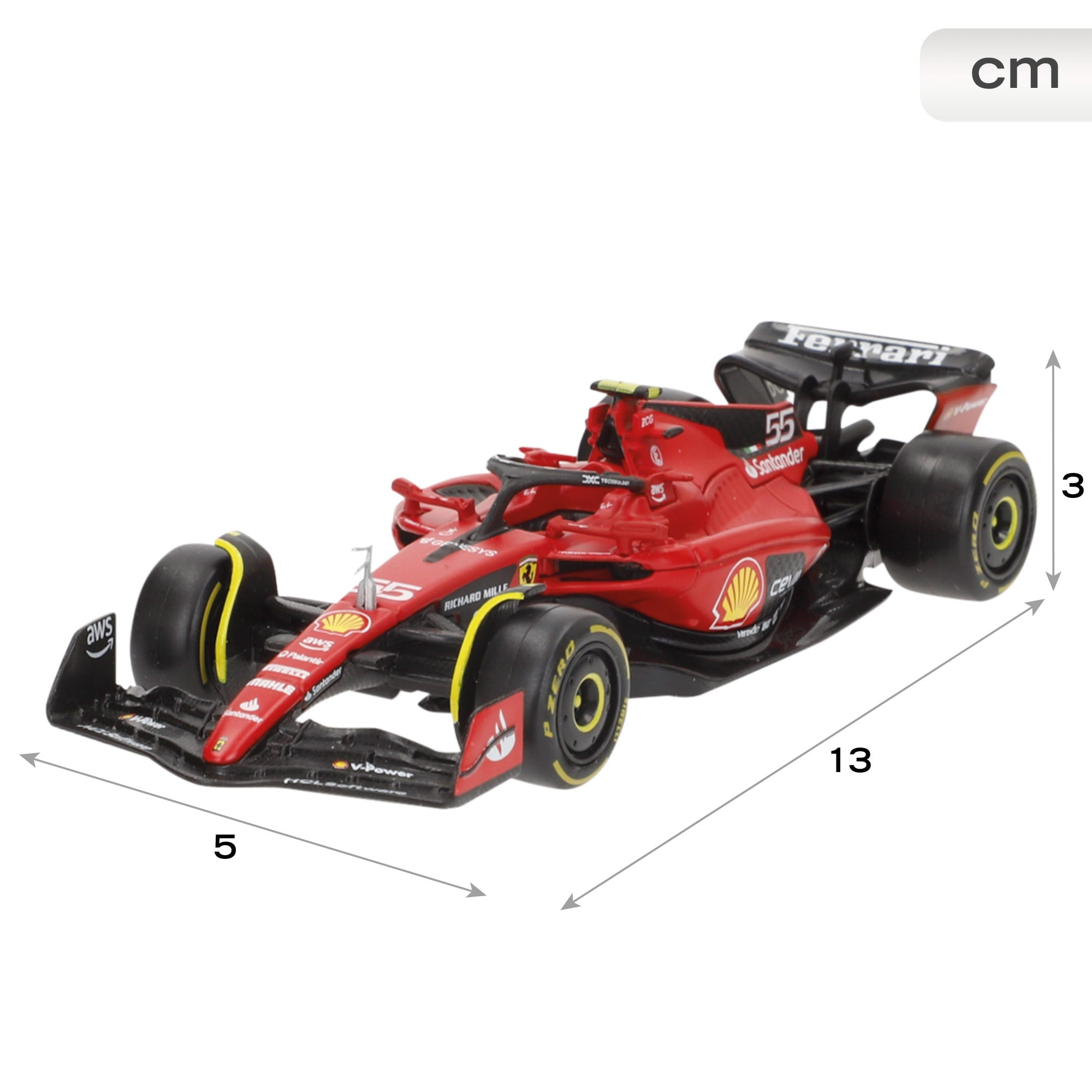 Ferrari F1 Racing SF23 (#55 Carlos Sainz) Metal 1:43 Burago 4