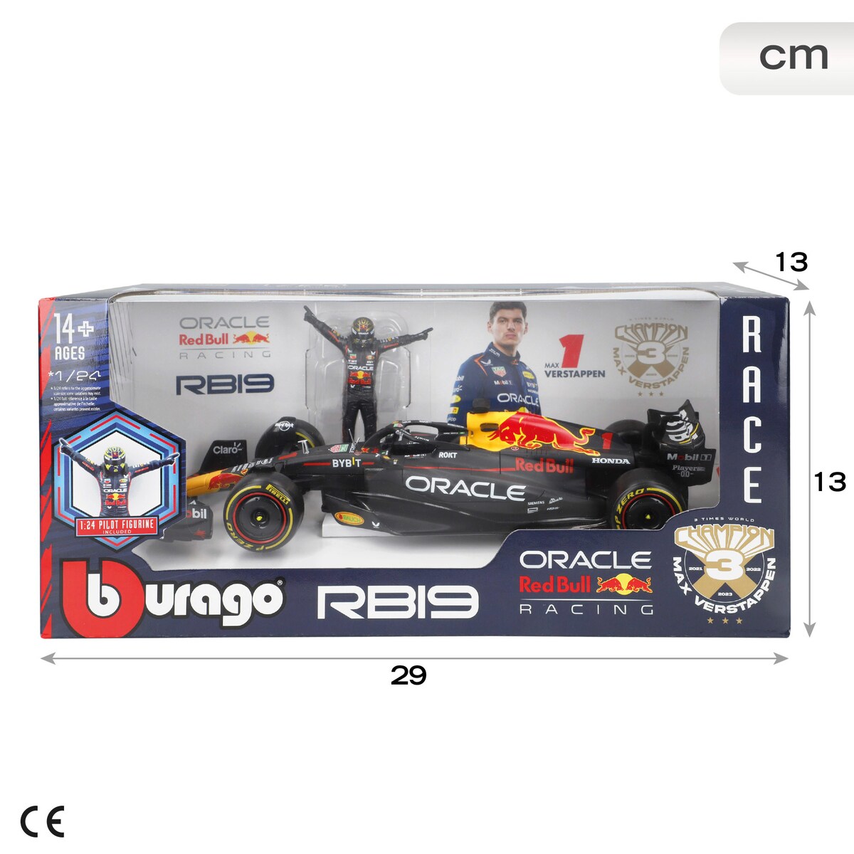 Red Bull F1 Racing Rb19 (Max Verstappen) em Metal 1:24 7