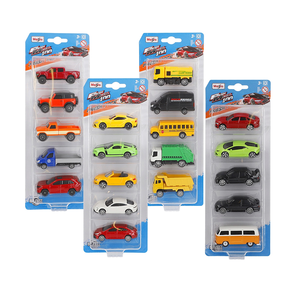Imagen 0 de Pack 5 Coches Fresh Metal Surtidos Maisto