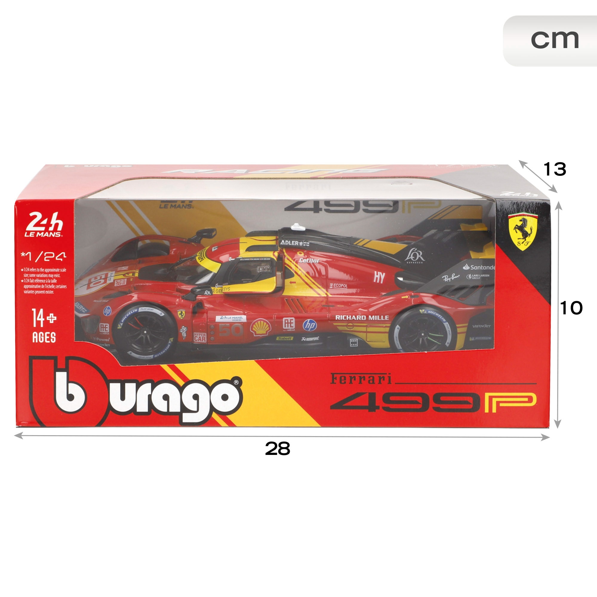 Ferrari 499p Lmh N.º50 Escala 1:24 Carro De Coleção Com Licença Oficial 7