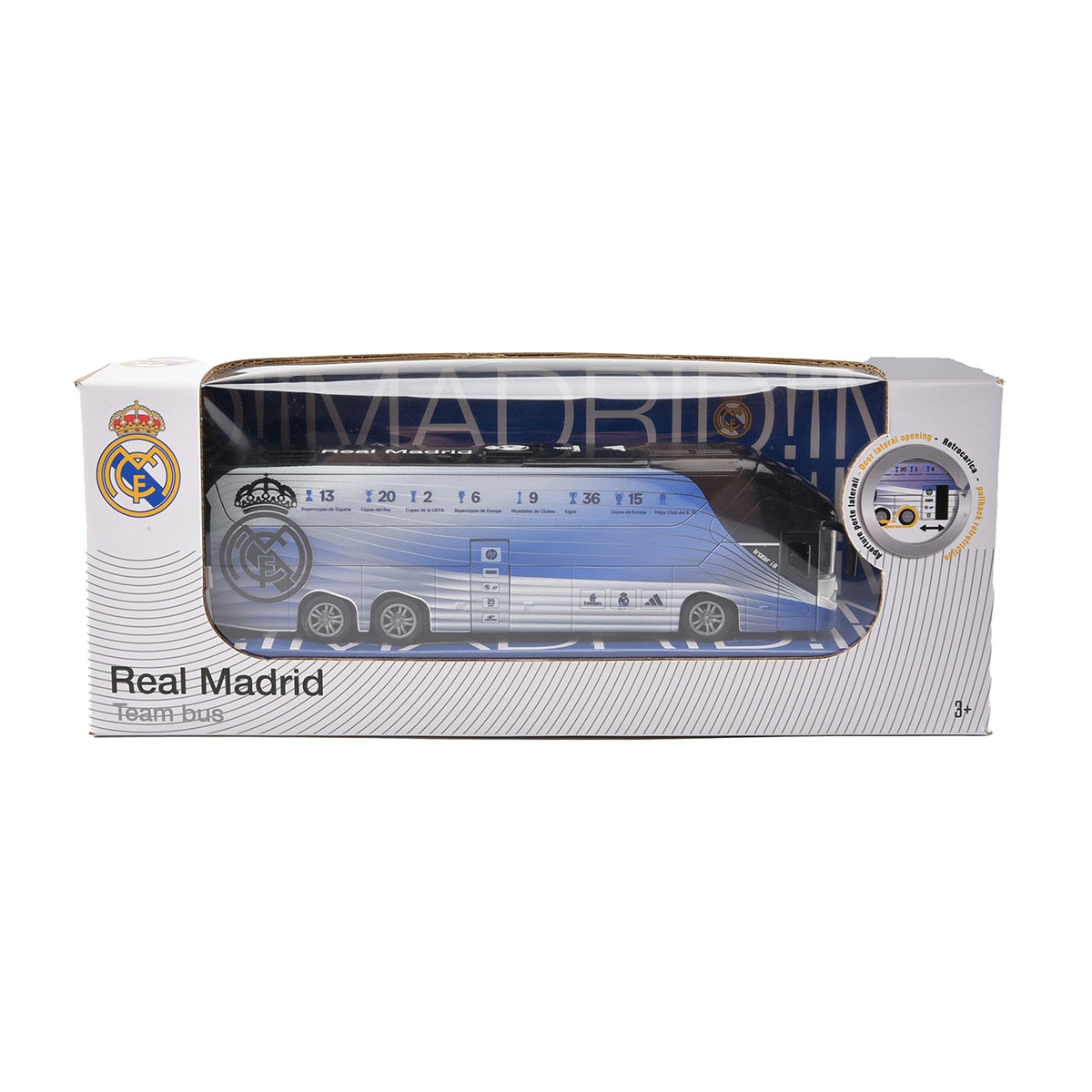 Coche Die Cast Pull Back Bus Real Madrid C.F. Mondo 2