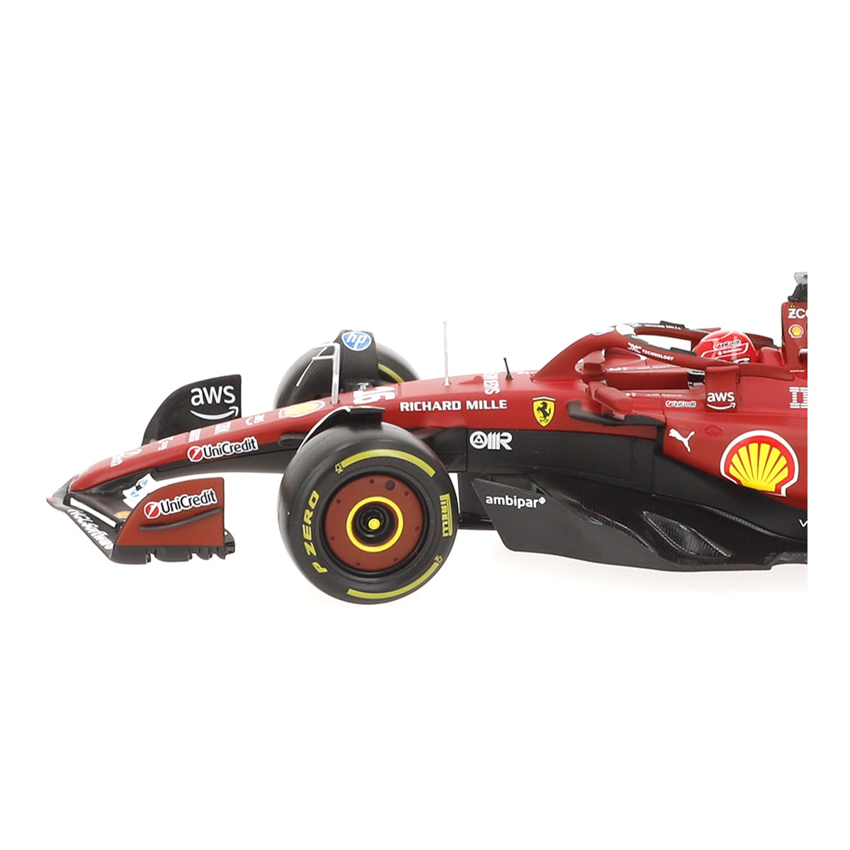 Coche F1 escala 1:18 Sf-25 16 Leclerc Ferrari Burago 3