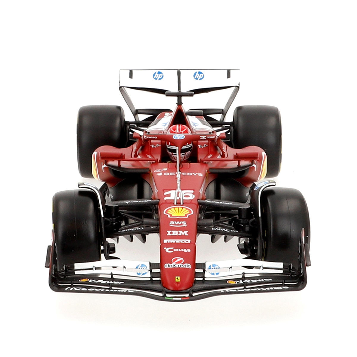 Coche F1 escala 1:18 Sf-25 16 Leclerc Ferrari Burago 6