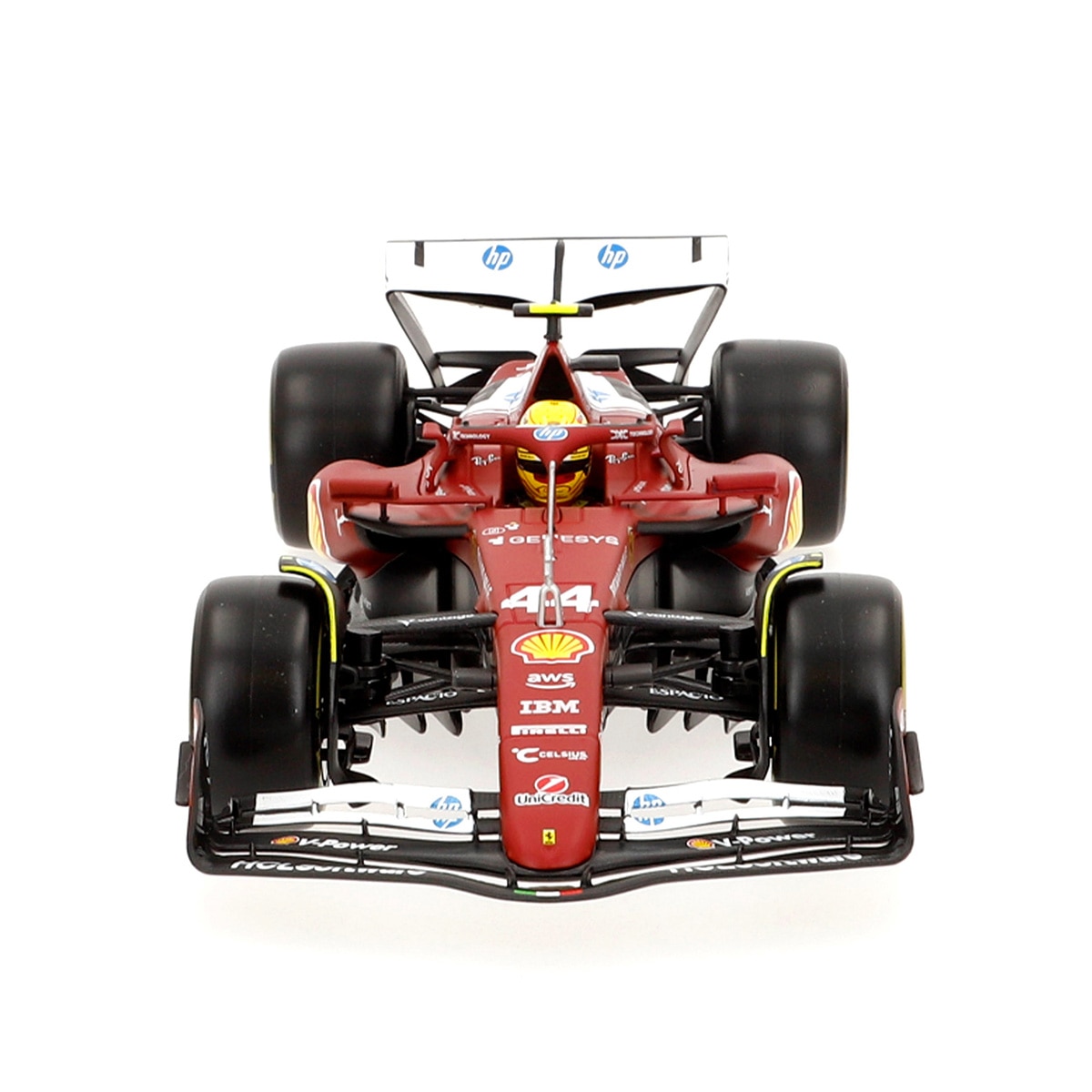 Coche F1 escala 1:18 Sf-25 44 Hamilton Ferrari Burago 6