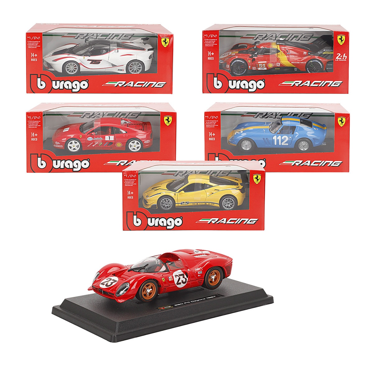 Imagen 0 de Coche Metal 1:24 Ferrari Bburago modelos surtidos