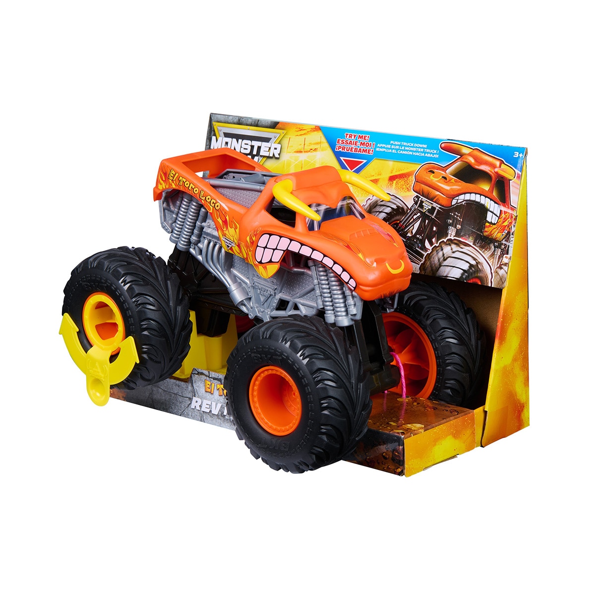 Imagen 0 de Vehículo Rev N Roar El Toro Loco Monster Jam Spin Master