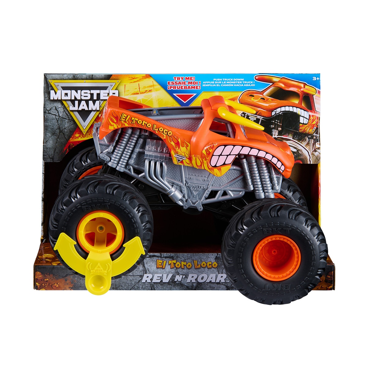 Vehículo Rev N Roar El Toro Loco Monster Jam Spin Master 2