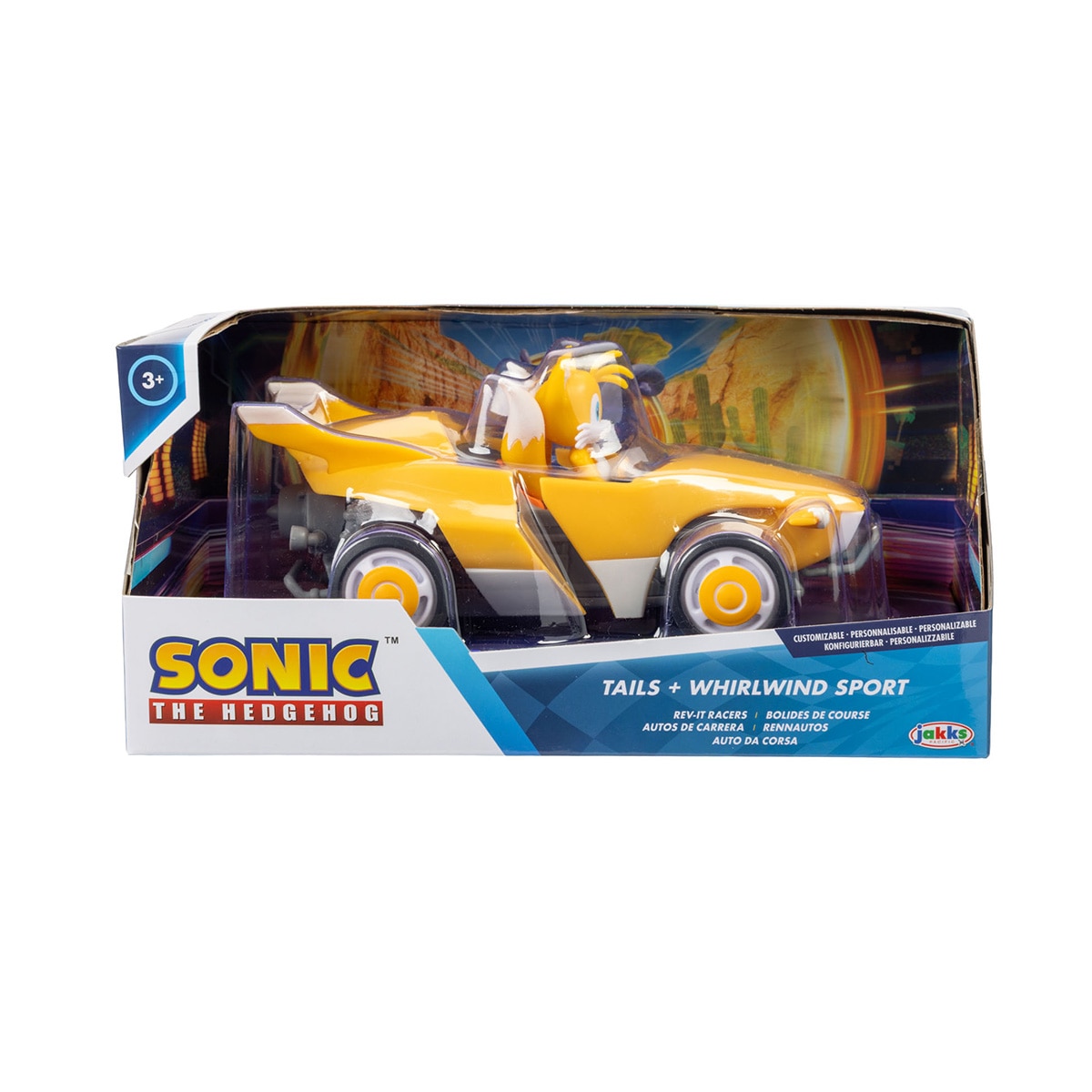 Vehículos Customizables con Figura Extraíble de 7 cm Tails y Sonic modelos surtidos 2
