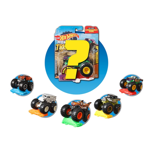 Hot Wheels Monster Truck coches de juguetes 1:64, modelos surtidos