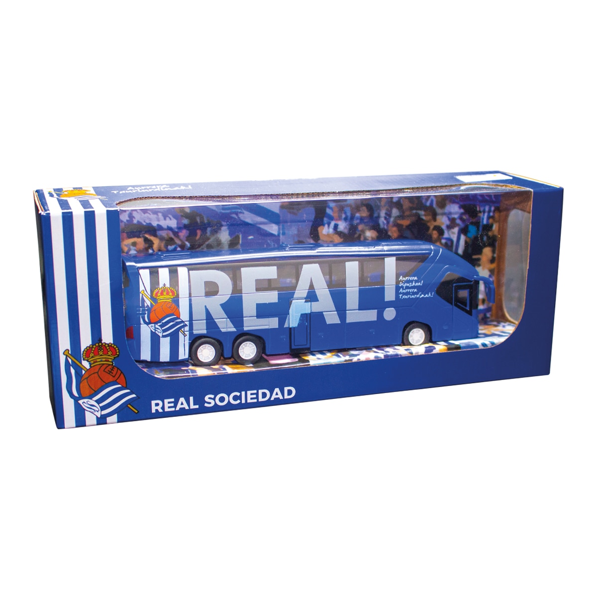 Coche miniatura Pull-Back Bus Real Sociedad BanboToys 1