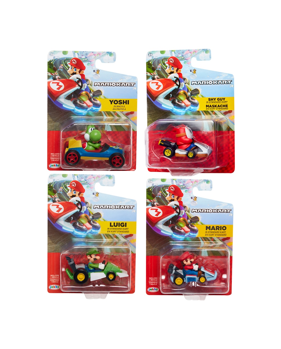 Imagem 0 de Mini Kart Racers Super Mario Colecionaveis de 6cm,Serie 5
