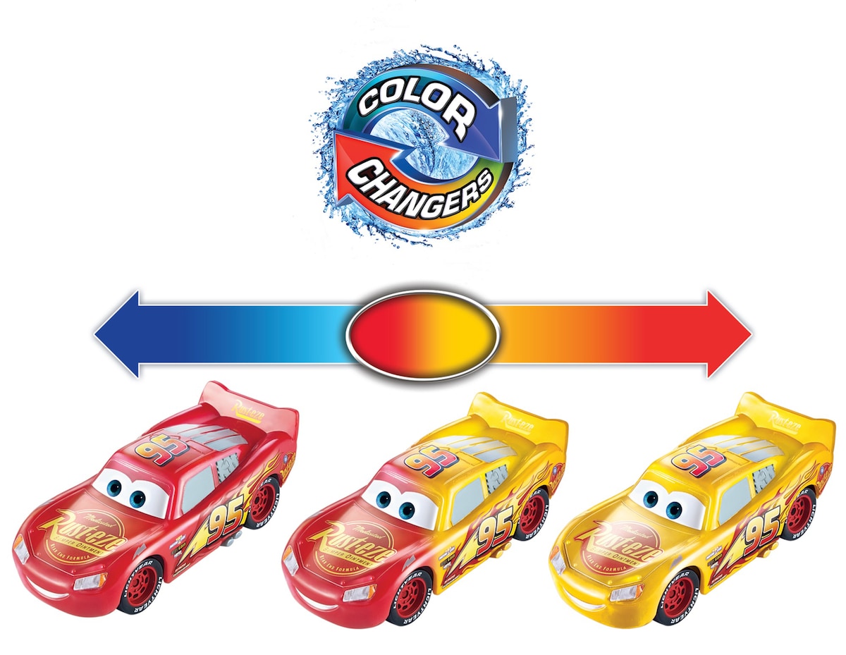 Disney Cars Color changer coches que cambian de color con agua Mattel 5