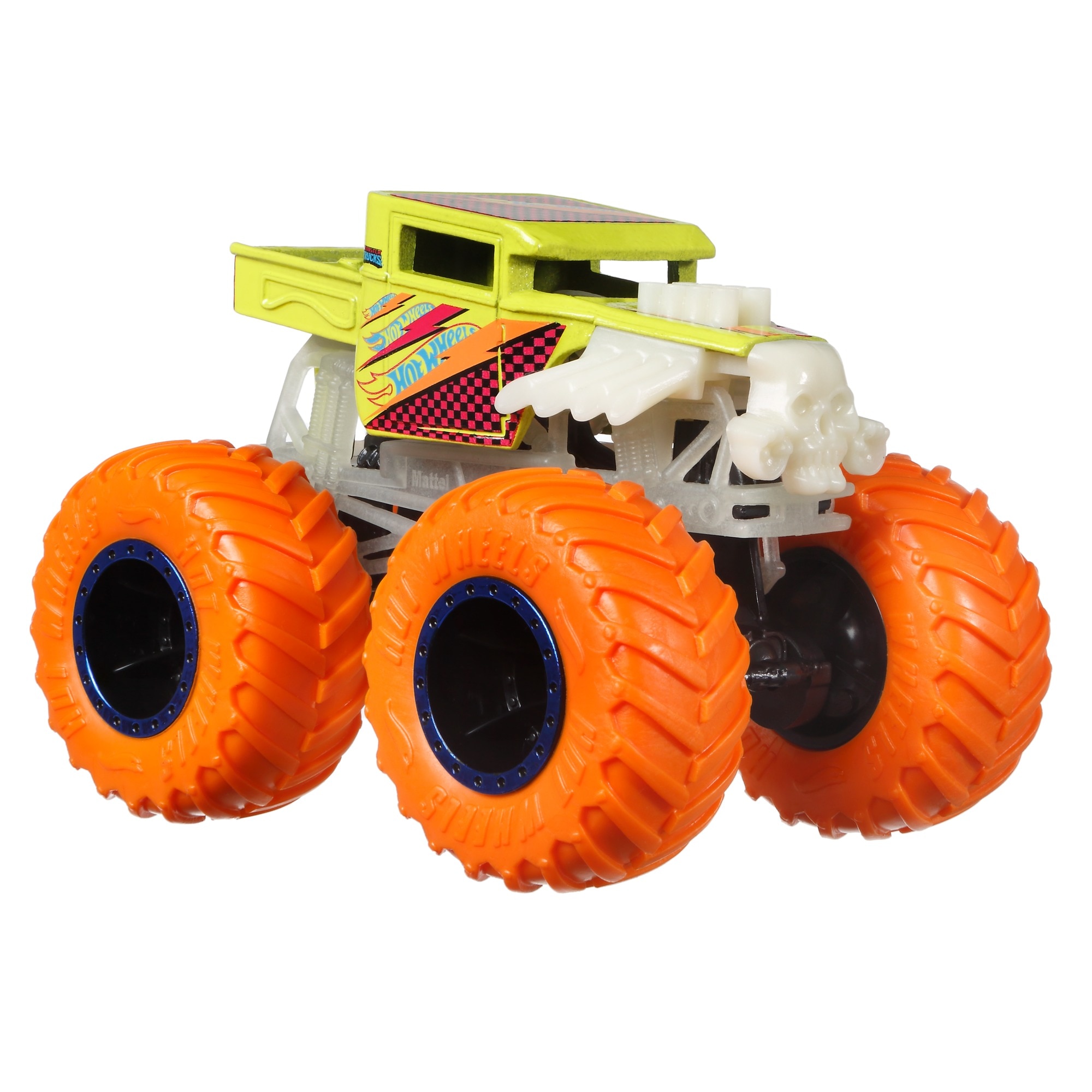 Hot Wheels Monster Trucks Vehículo Glow Coche 4