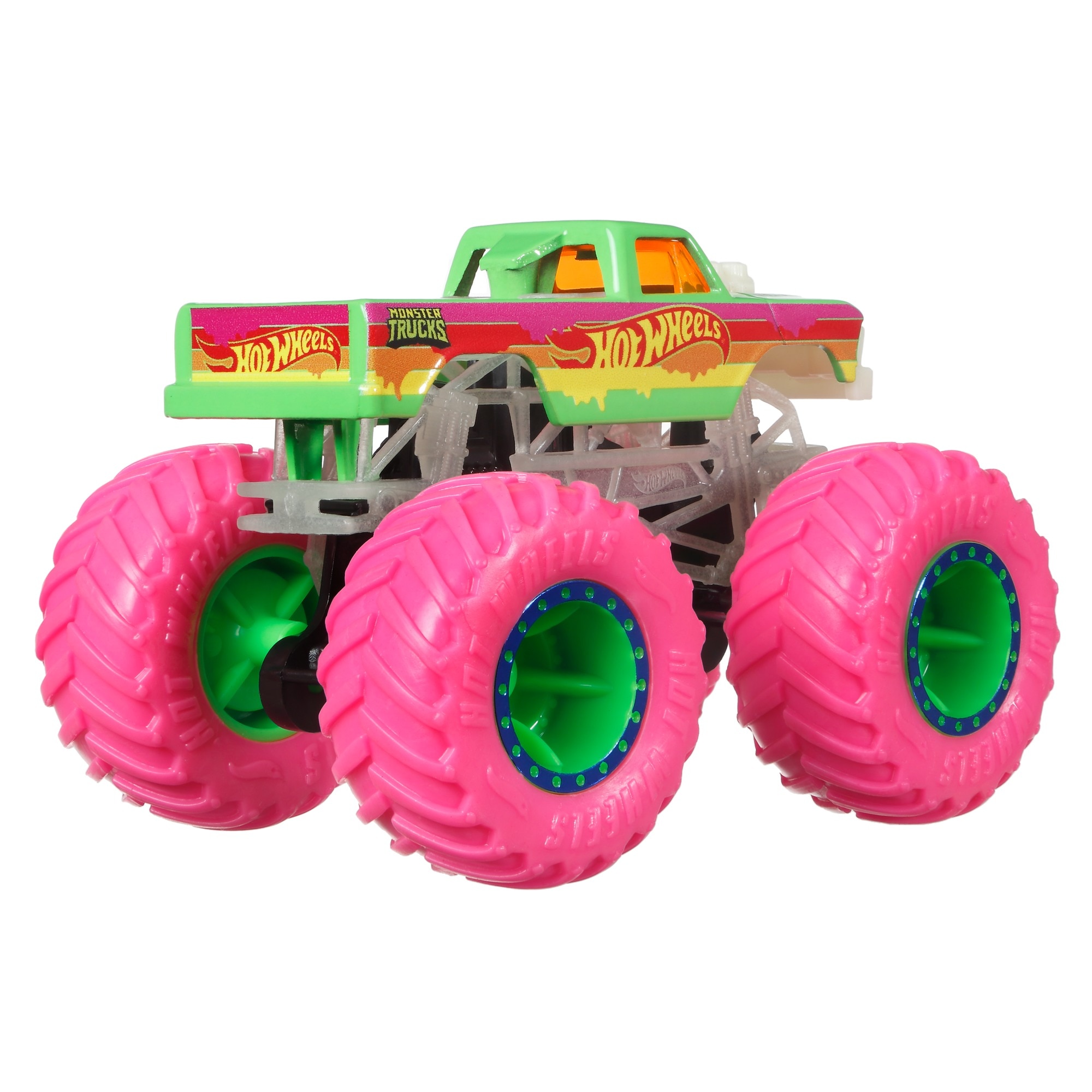 Hot Wheels Monster Trucks Vehículo Glow Coche 5