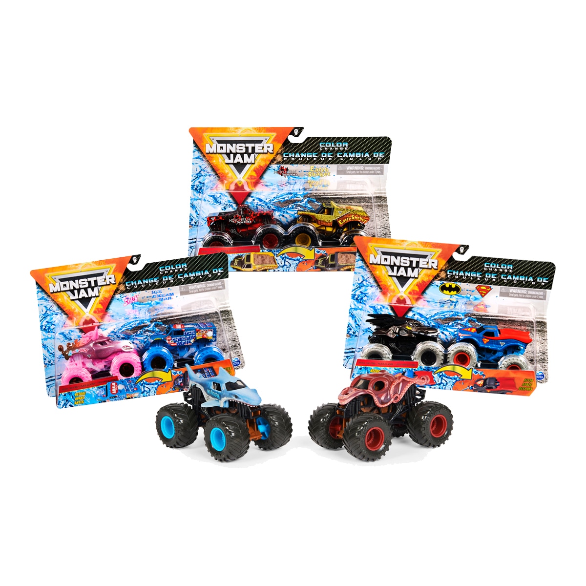 Pack 2 Monster Jam die cast 1:64 modelos surtidos 1