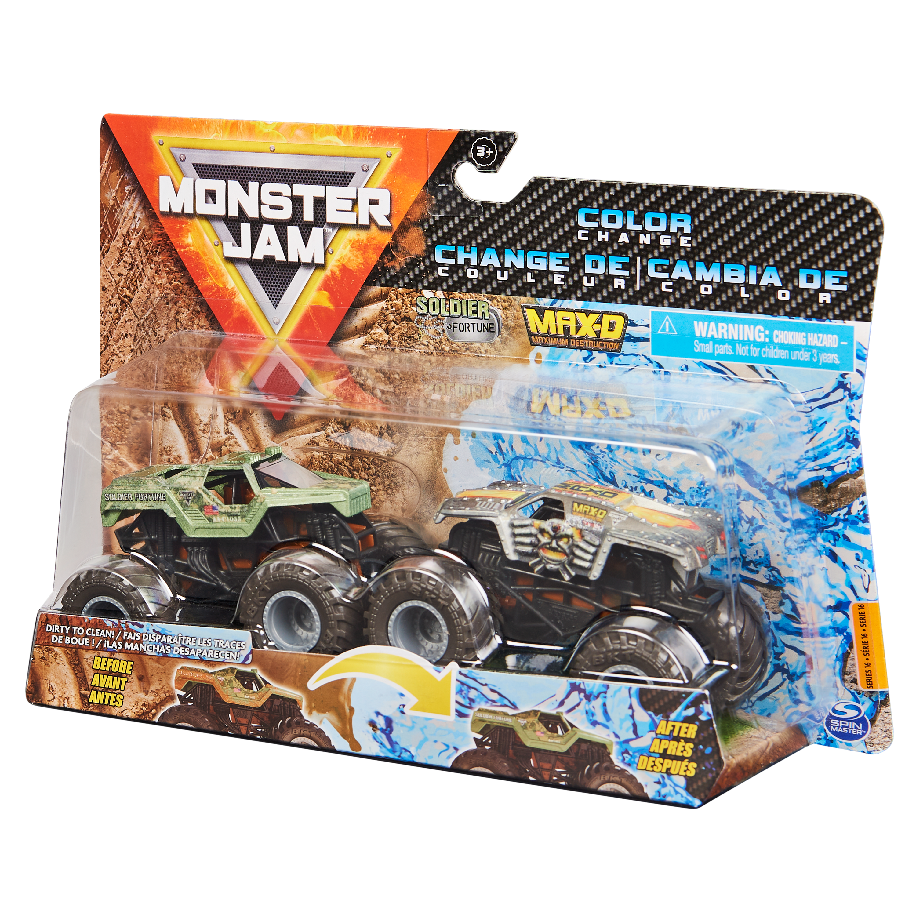 Pack 2 Monster Jam die cast 1:64 modelos surtidos 3