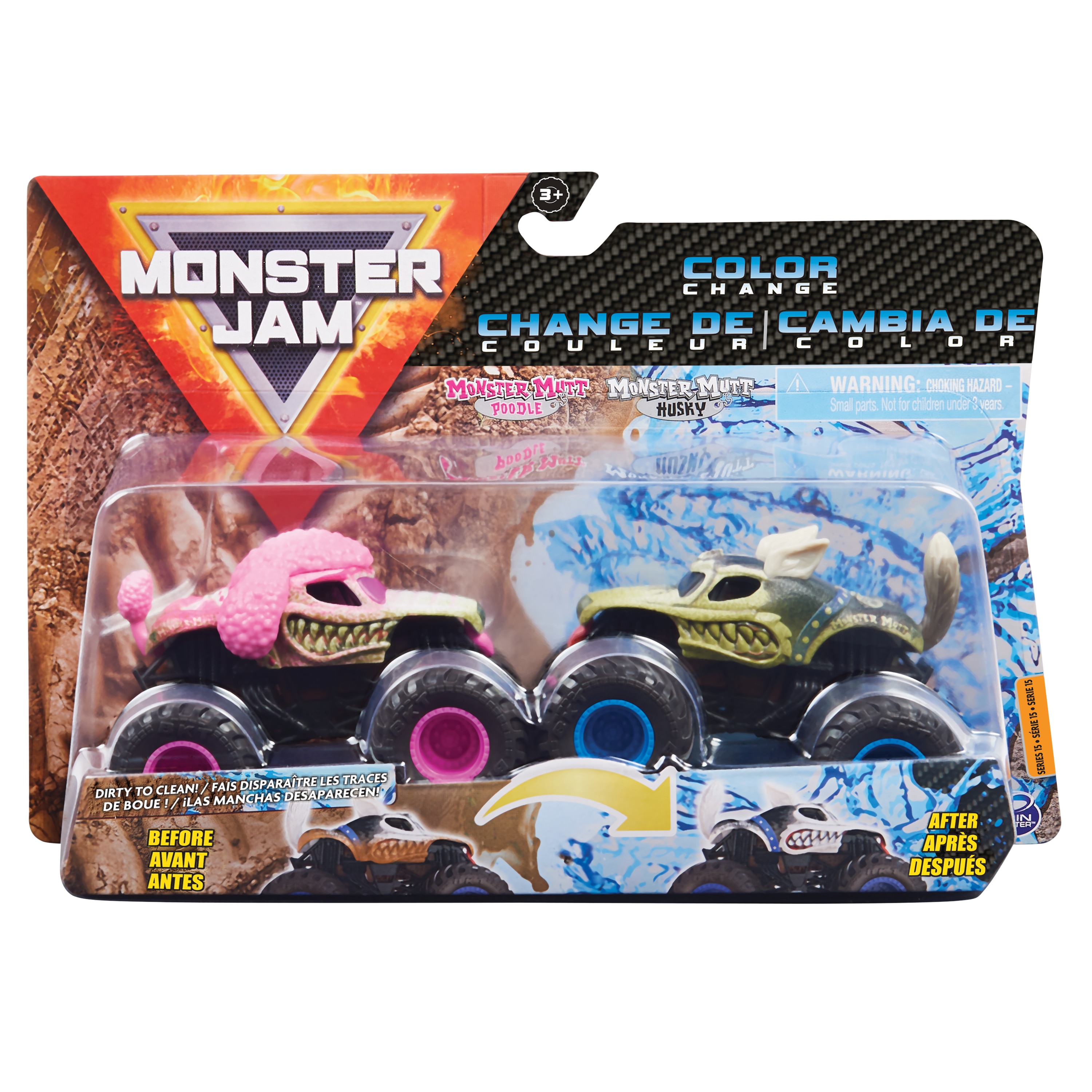 Pack 2 Monster Jam die cast 1:64 modelos surtidos 6