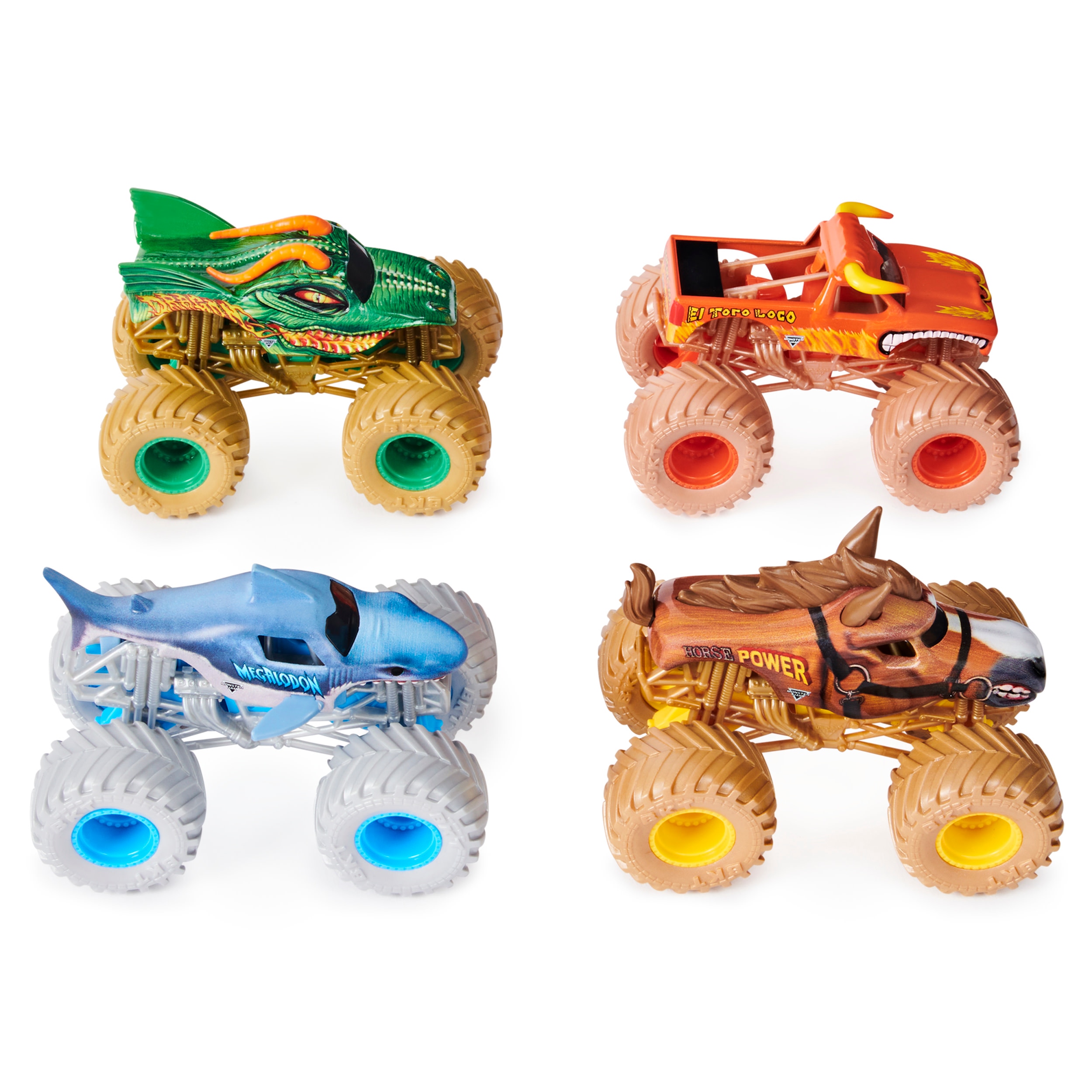 pack 4 Monster Jamdie cast 1:64 - Artigo Sortido. Envio realizado de forma aleatória 5
