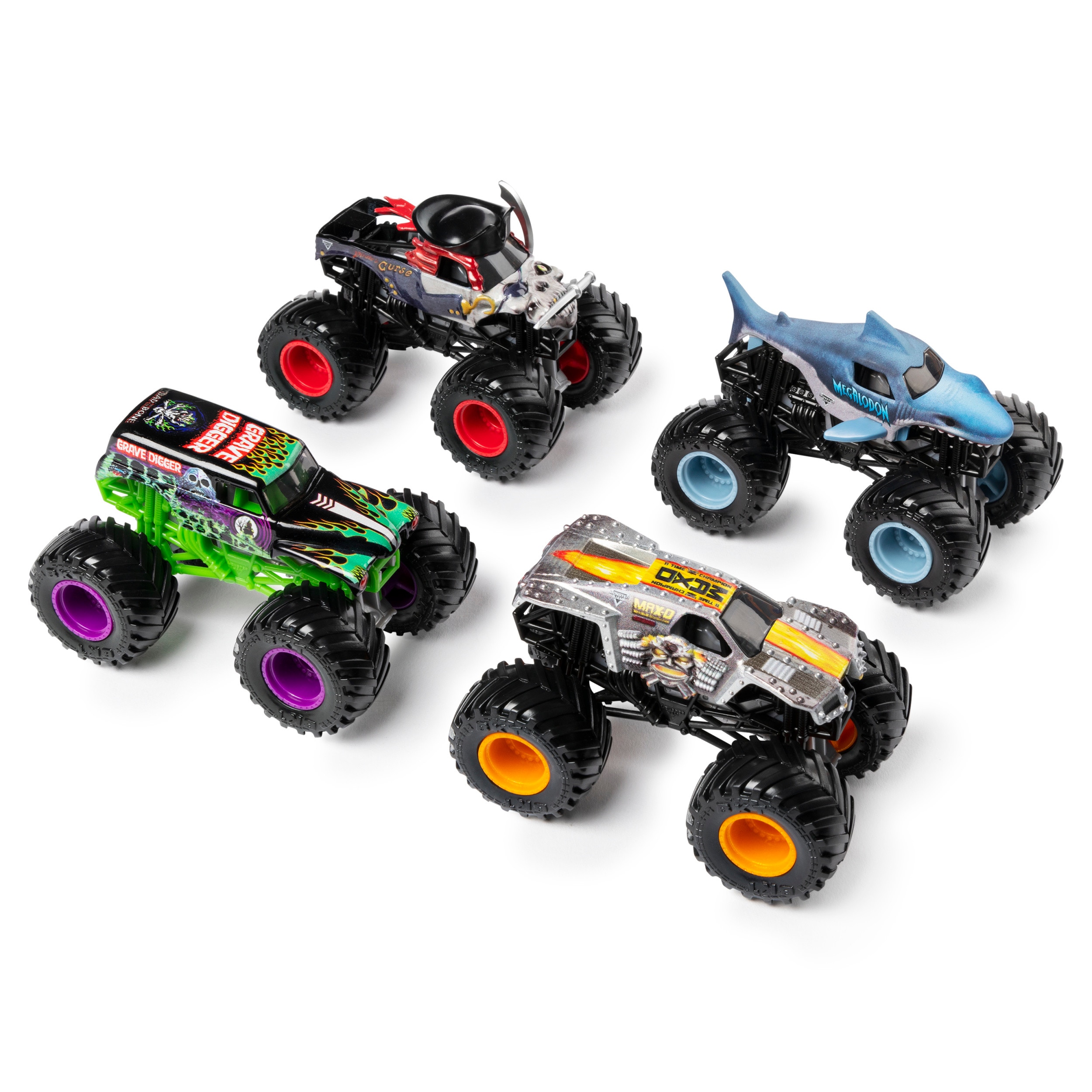 pack 4 Monster Jamdie cast 1:64 - Artigo Sortido. Envio realizado de forma aleatória 6