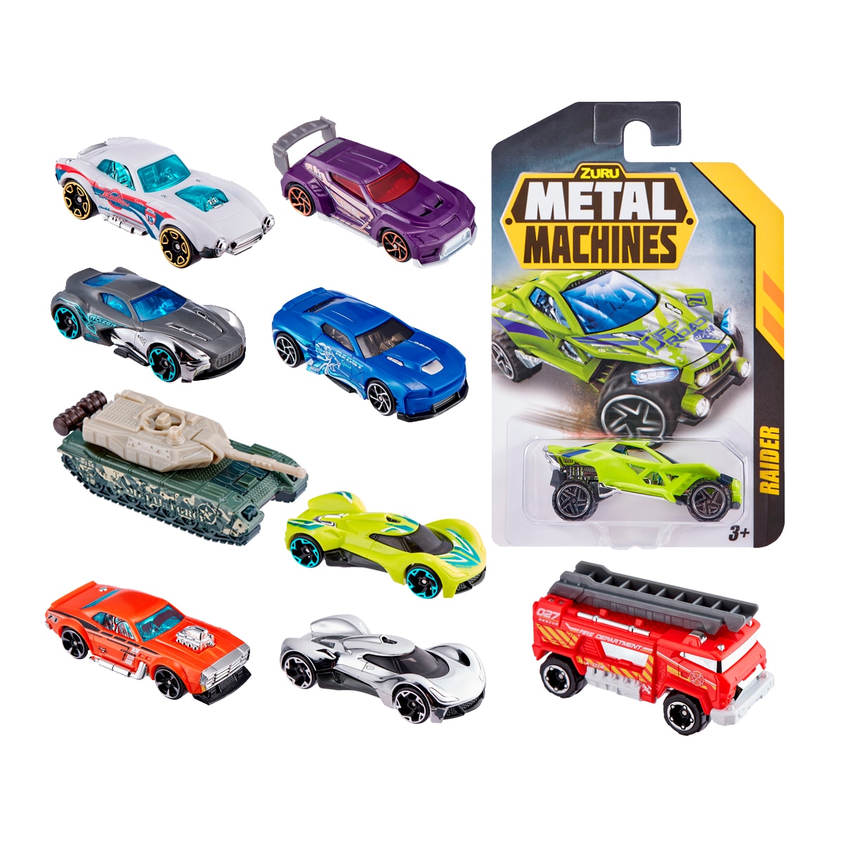 Imagen 0 de Coche Metal machines con detalles cromados modelos surtidos
