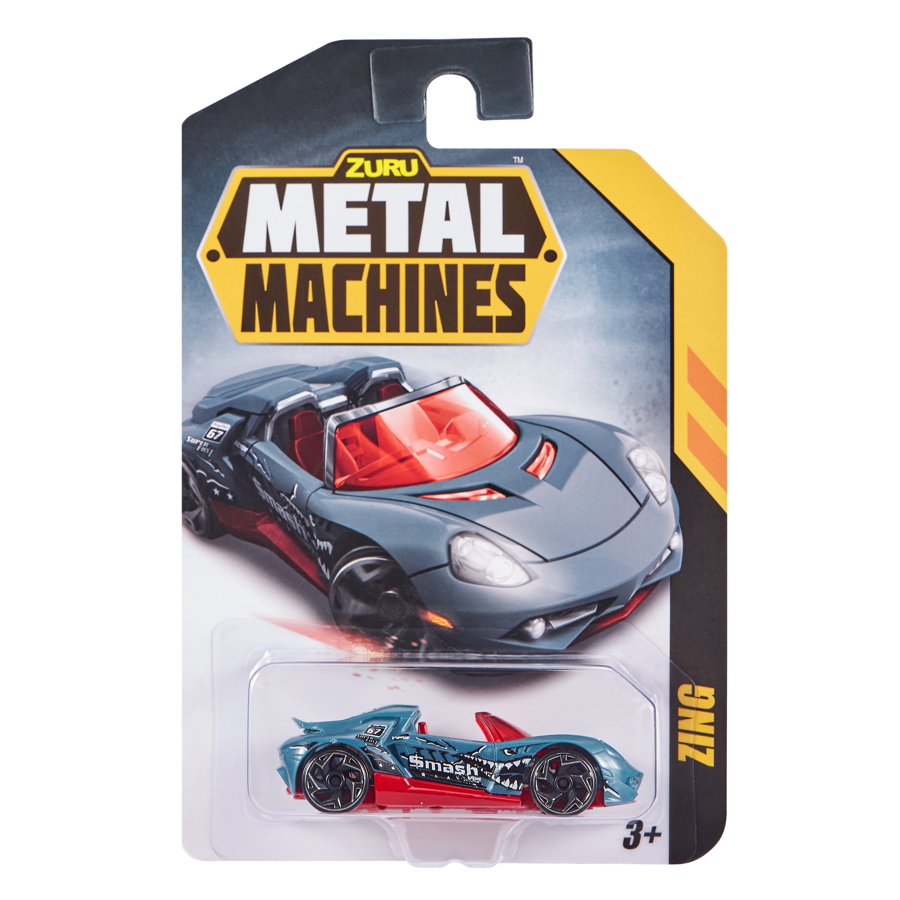 Coche Metal machines con detalles cromados modelos surtidos 18