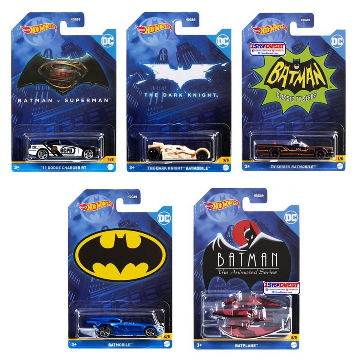 Imagen 0 de Hot Wheels Batman Coche de juguete, modelos surtidos